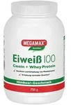 MEGAMAX Eiwei&szlig; 100 Casein + Whey Protein Himbeer 750 g Pulver