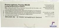 WELEDA PRUNUS SPINOSA FRUCTUS Rh D 3 Ampullen 8X1 ml Ampullen