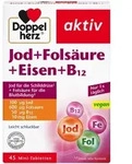 Doppelherz aktiv Jod + Fols&auml;ure + Eisen + B12 45 St Tabletten