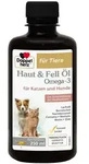 Doppelherz Haut & Fell &Ouml;l Omega-3 f&uuml;r Katzen und Hunde 250 ml Fl&uuml;ssigkeit