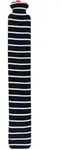 Longi Lange Gummi-W&auml;rmflasche mit Strickbezug 2 l Marine 1 St