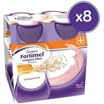 Fortimel Compact Fibre 2.4 Trinknahrung Erdbeere 8X4X125 ml Fl&uuml;ssigkeit
