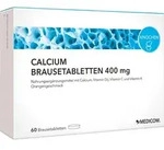 CALCIUM BRAUSETABLETTEN 400mg 60 St Brausetabletten