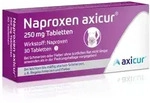 Naproxen axicur 250 mg Tabletten bei Regelschmerzen 30 St Tabletten