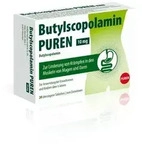 Butylscopolamin PUREN 10 mg 20 St &Uuml;berzogene Tabletten