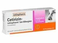 Cetirizin ratiopharm bei Allergie 10mg Filmtabletten 20 St