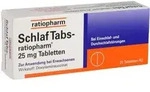 Schlaf Tabs ratiopharm 25 mg Tabletten
