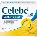 Cetebe&reg; ABWEHR plus Vitamin C+Vitamin D3+Zink Kapseln 120 St&uuml;ck