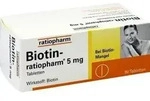 Biotin ratiopharm&reg; 5mg Tabletten