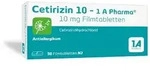 Cetirizin 10 - 1 A Pharma&reg;