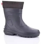 Lemigo leichte Damen Gummistiefel gef&uuml;ttert Jessy" Dunkelgrau 37"