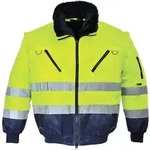 Portwest PJ50 Warnschutz 3-in-1 Kontrast Pilotjacke Gelb/Blau L