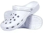 Clogs mit Fersenriemen wei&szlig; 36