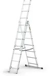 Drabest Aluminium-Haushaltsleiter 3-teilig, 150 kg 7 Stufen