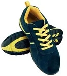 Arbeitsschuhe SB SRA Halbschuhe Wildleder blau/gelb 36