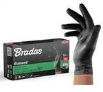 50 St&uuml;ck Einweghandschuhe Noppen Nitril DIAMOND schwarz XL (9&ndash;10)