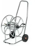 Professioneller Schlauchwagen f&uuml;r max. 80m 3/4 Zoll aus verzinktem Chrom