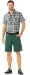 Planam Highline Shorts gr&uuml;n/schwarz/rot S