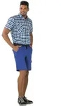 Planam Highline Shorts blau/marine/zink S