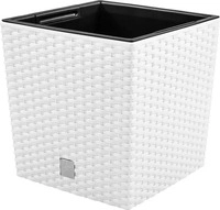 Prosperplast DRTS265L-S449, Prosperplast Blumentopf RATO LOW Wei&szlig; 26,2 cm