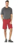 Planam Highline Shorts rot/schiefer/schwarz XS
