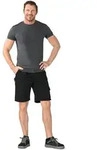 Planam Highline Shorts schwarz/schiefer/zink L
