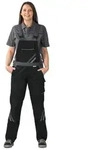 Planam Highline Damen Latzhose schwarz/schiefer/zink 40