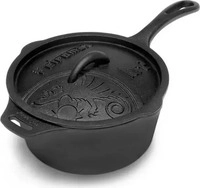 Petromax 75643, Petromax Kasserolle kr2 Gusseisen mit Deckel schwarz