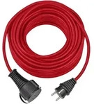 Brennenstuhl Gummi-Verl&auml;ngerungskabel IP44 rot H05RR-F 3G1,5 -10m...