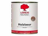 Leinos Holzlasur für außen 260 Nussbaum - 0,75 l Dose