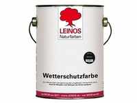 Leinos Wetterschutzfarbe auf Ölbasis 850 Rebschwarz - 2,5 l Kanister