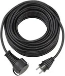 Brennenstuhl Gummi-Verl&auml;ngerungskabel IP44 schwarz H05RR-F 3G1,5...