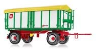 Wiking 1 (1:32) 077866 - Kr&ouml;ger Zweiachs-Dreiseiten- Kippanh&auml;nger HKD 302 - weiss