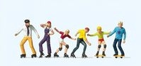 Preiser H0 (1:87) 10074 - H0 Rollerskate, Skateboard Modellbahn
