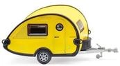 Wiking H0 (1:87) 009236 - Wohnwagen (T@B) - gelb/schwarz Modellbahn