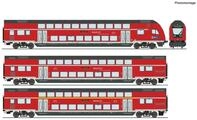 Roco H0 (1:87) 6220144 - 3-tlg. Set: Doppelstockwagen, DB AG Modellbahn