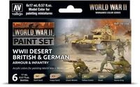 Vallejo 70208 - Desert British & German Armour & Infantry 18 ml Modellbau