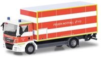 Herpa H0 (1:87) 098076 - MAN TGM Koffer-LKW mit Ladebordwand "Feuerwehr...