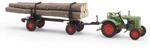 Busch H0 (1:87) 54152 - Fendt F 15 Dieselross mit Holzanh&auml;nger Modellbahn