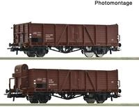 Roco H0 (1:87) 6600123 - 2-tlg. Set: Offene G&uuml;terwagen, &Ouml;BB Modellbahn