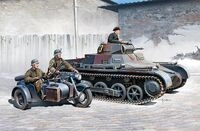 Academy 13556 - 1/35 Panzer I Ausf. B & Motorrad Modellbau 493556