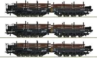 Roco H0 (1:87) 6600263 - 3-tlg. Set: Schwerlast-Flachwagen, NS Modellbahn