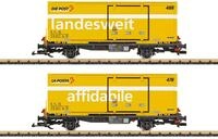 LGB G L45886 - Post Containerwagen-Set RhB Modellbahn