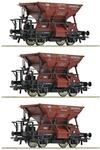 Roco H0 (1:87) 6600269 - 3-tlg. Set: Talbot-Schotterwagen, DB Modellbahn