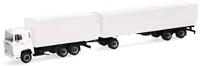 Herpa H0 (1:87) 320726 - Scania 141 Planen-H&auml;ngerzug, wei&szlig; Modellbahn