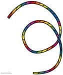 Invento 126441 - Tube Tail Rainbow Spiral 6 m Spielzeug