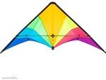 HQ 116005 - Delta Hawk Neon-Rainbow - Lenkdrachen, ab 14 Jahren, 72x146cm, empf.