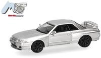 Herpa H0 (1:87) 87MC000092 - MicroCity: Nissan Skyline GTR32, silber Modellbahn