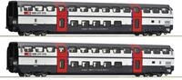Roco H0 (1:87) 6200216 - 2-tlg. Set 1: Doppelstockwagen 2. Klasse, SBB...