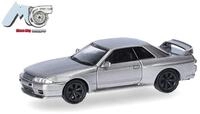 Herpa H0 (1:87) 87MC000094 - MicroCity: Nissan Skyline GTR32, grau Modellbahn